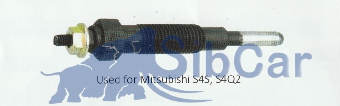 Свеча накаливания Mitsubishi S4Q2/S4S/S4L/S4L2/S4Q2/S6S